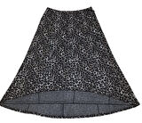 KADIN BELİ LASTİKLİ LEOPAR DESENLİ BÜYÜK BEDEN BALIK ETEK