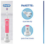 Oral-B D100 Vitality 3D White Pembe Şarjlı Diş Fırçası