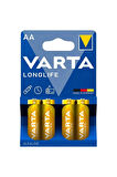 Longlife Alkalin Alkalin Aa 4 Adet Pil