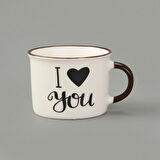 Star Love Porselen Kupa - Asorti - 210 ml