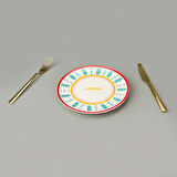 Kitchen Amour Pasta Tabağı - Renkli - 19 cm