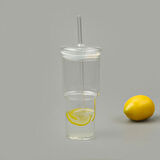 Cam Pipetli Bardak - Şeffaf - 1 lt