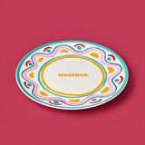 Kitchen Magique Pasta Tabağı - Renkli - 19 cm