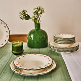 Kitchen Camellia 24 Parça Yemek Takımı - Renkli