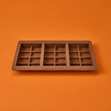 3'lü Dubai Çikolatası Kalıbı - Kahverengi