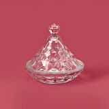 Glass Cam Şekerlik - Şeffaf - 6 cm