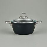 Dark Derin Tencere - Siyah / Şeffaf - 20 cm