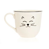 Kitchen Cat Desenli Kupa - Beyaz - 290 ml