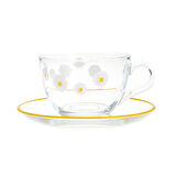 Fiona 4 Parça Çay Fincan Seti - Şeffaf - 238 ml
