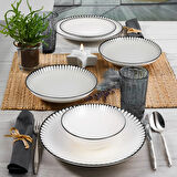 Porselen Lina Yemek Takımı - 24 Parça