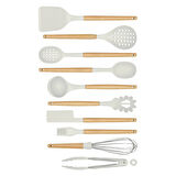 Matis Stantlı 11 Parça Servis Seti - Beyaz