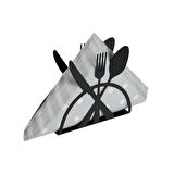 Concept Kitchen Metal Peçetelik - Siyah