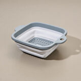 Akordeon Kare Süzgeç - Gri