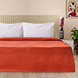 Soft Terra Çift Kişilik Pike - Kiremit - 200x220 cm