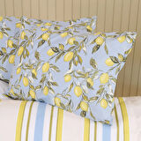 Soft Fresco Çift Kişilik Nevresim Takımı - Mavi