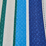 Soft Verano Tek Kişilik Pike Takımı - Mavi / Yeşil