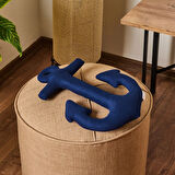 Soft Çapa Figürlü Yastık - Lacivert - 28x40 cm