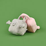 Soft Kilit Figürlü 2'li Yastık - Pembe / Gri