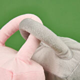 Soft Kilit Figürlü 2'li Yastık - Pembe / Gri