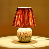 Light Holbeak Seramik Abajur - Bej - 35x35x25 cm