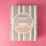 Soft Galler Tek Kişilik Yatak Örtüsü - Bej - 160x230 cm