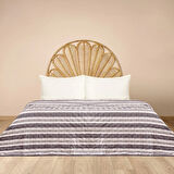 Soft Londra Çift Kişilik Yatak Örtüsü - Antrasit - 200x230 cm