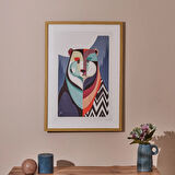Deco Bear Tablo - Renkli - 50x70 cm
