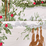 Soft Hardin Çift Kişilik Nevresim Takımı - Ekru / Yeşil