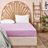 Soft Çift Kişilik Lastikli Çarşaf - Pembe - 180x200 cm