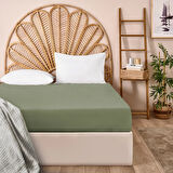 Soft King Size Çift Kişilik Çarşaf - Yeşil - 260x280 cm