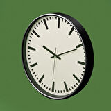 Deco Nautical Fun Duvar Saati - Siyah - 30 cm