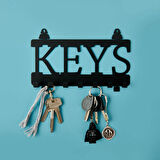 Deco Keys Anahtarlık - Siyah - 22x10 cm