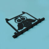 Deco Baykuş Anahtarlık - Siyah - 24x15 cm