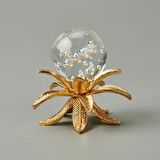 Deco Palmiye Cam Top Dekor - Gold - 11 cm