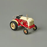 Home Dekoratif Traktör - Kırmızı - 16x11 cm