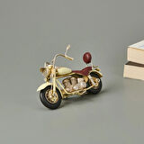 Home Dekoratif Motosiklet - Beyaz - 20x12 cm