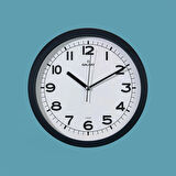 212-K Modern Duvar Saati - Siyah - 25,5 cm