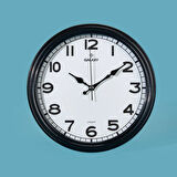 200-K Modern Duvar Saati - Siyah - 30 cm