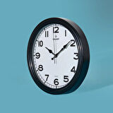 200-K Modern Duvar Saati - Siyah - 30 cm