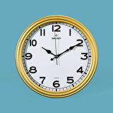 200-A Duvar Saati - Sarı - 30 cm