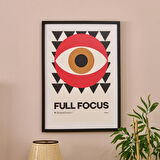 Deco Full Focus Tablo - Kırmızı / Siyah - 50x70 cm
