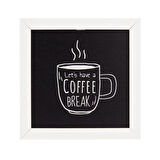 Deco Coffee Duvar Panosu - Siyah - 20x20 cm
