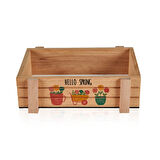 Çok Amaçlı Ahşap Organizer Kutu - 25x15 cm