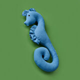 Soft Denizatı Figürlü Yastık - Mavi - 18x40 cm