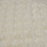 Soft Bubble Yuvarlak Halı - Krem - 100x100 cm