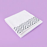 Soft Wave Banyo Havlusu - Beyaz - 70x140 cm