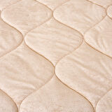 43182 Çift Kişilik Kadife Yorgan - Pudra - 195x215 cm