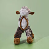 Deve Figürlü Yastık - Gri - 60x40 cm