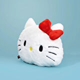Soft Hello Kitty Figürlü Yastık - Beyaz - 38x40 cm