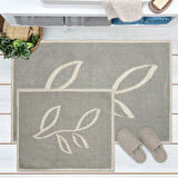 Soft Nemi 2'li Banyo Paspası - Gri - 60x100 cm + 50x60 cm